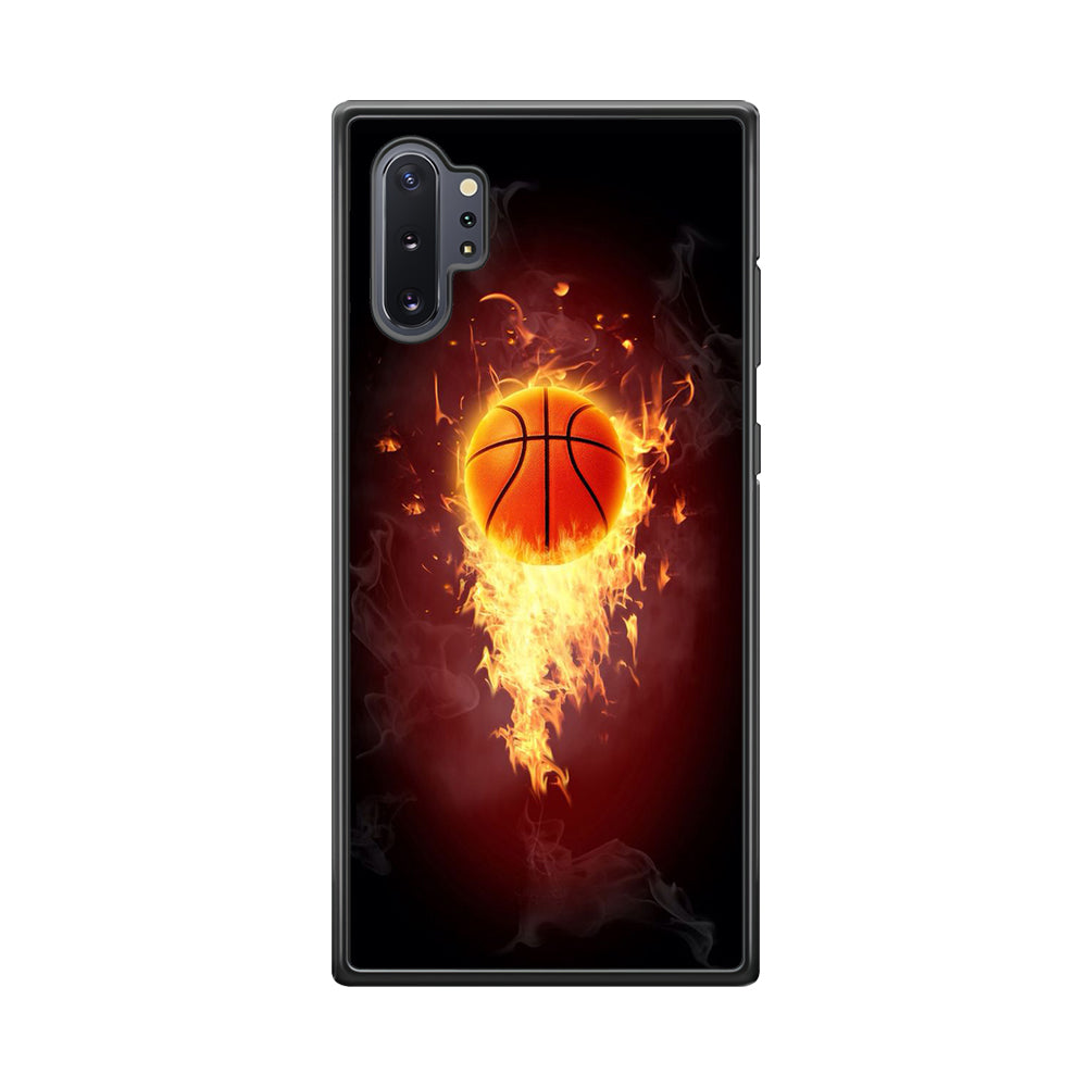 Basketball Art 001 Samsung Galaxy Note 10 Plus Case-Phone Case-Rubber Black (2D Case)-Altracase