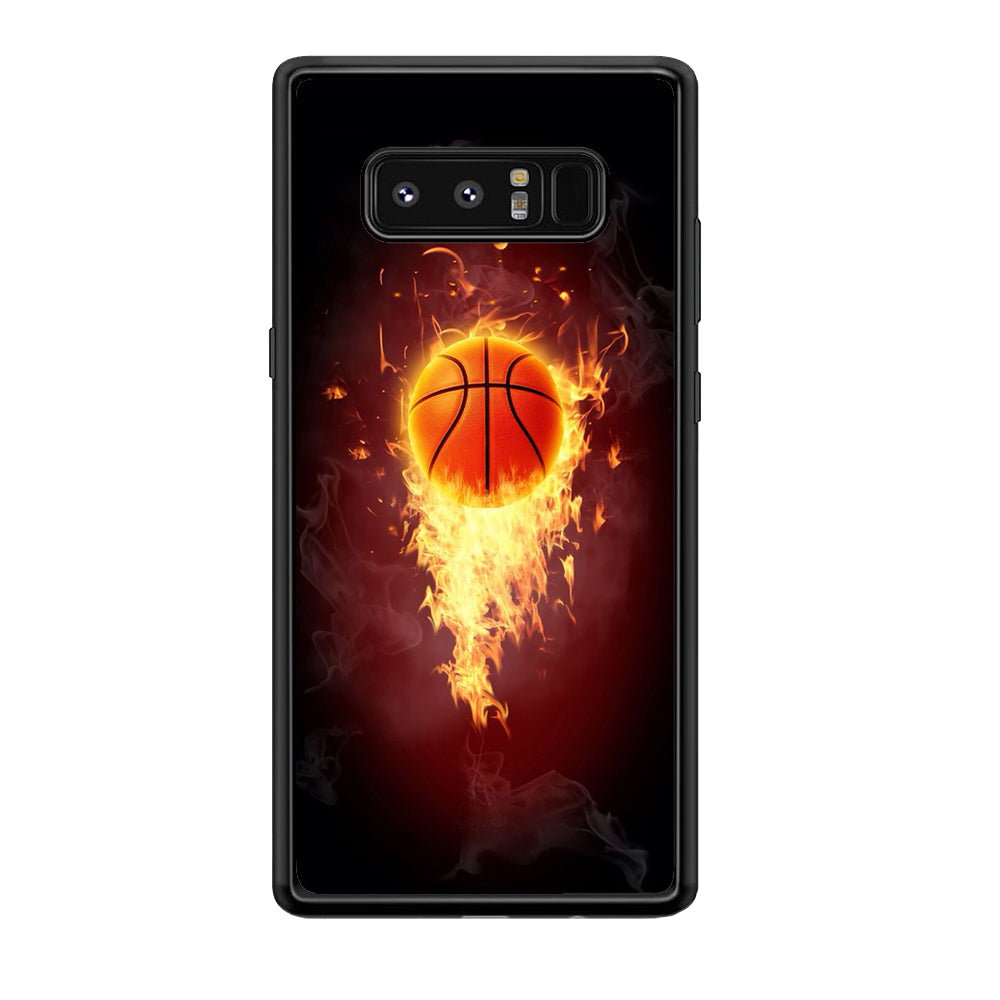 Basketball Art 001 Samsung Galaxy Note 8 Case-Phone Case-Rubber Black (2D Case)-Altracase
