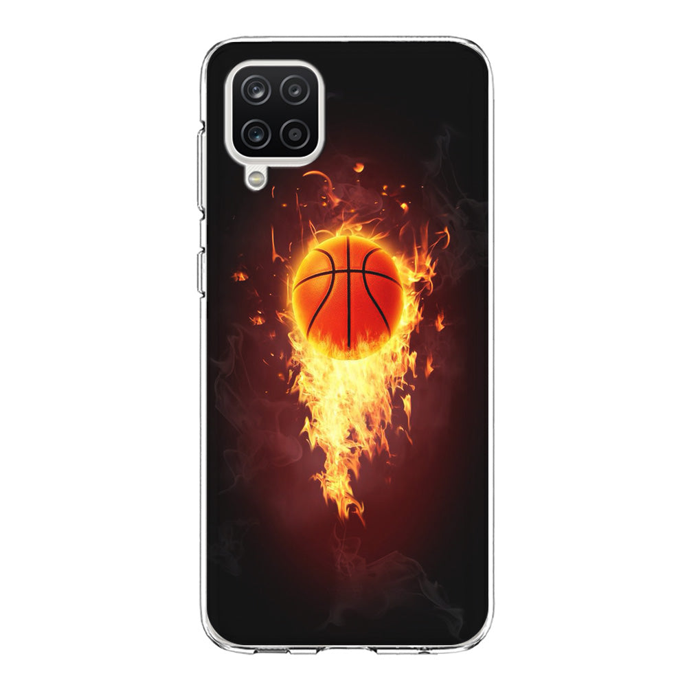 Basketball Art 001 Samsung Galaxy A12 Case-Phone Case-Clear Soft Case-Altracase