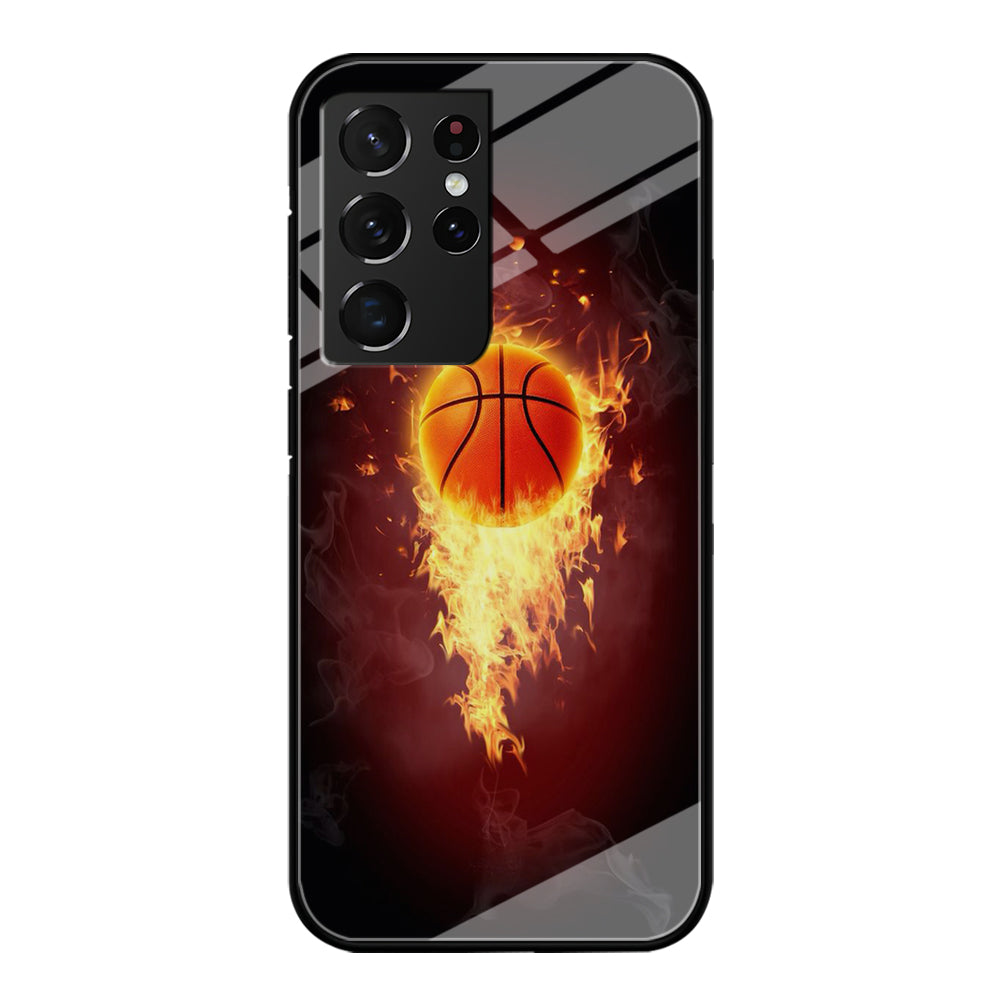 Basketball Art 001 Samsung Galaxy S21 Ultra Case-Phone Case-Tempered Glass Case-Altracase