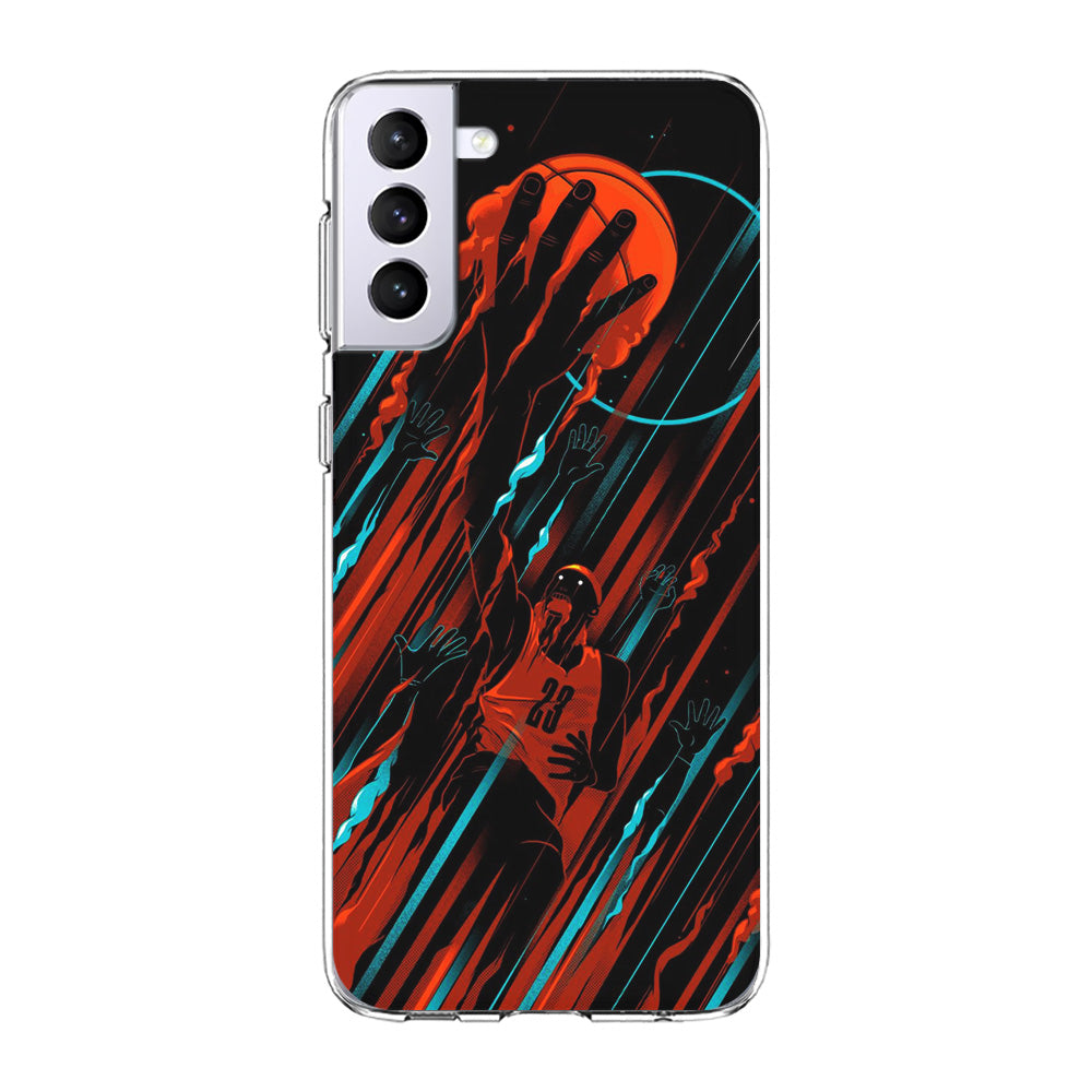 Basketball Art 003 Samsung Galaxy S24 Case-Phone Case-Clear Soft Case-Altracase