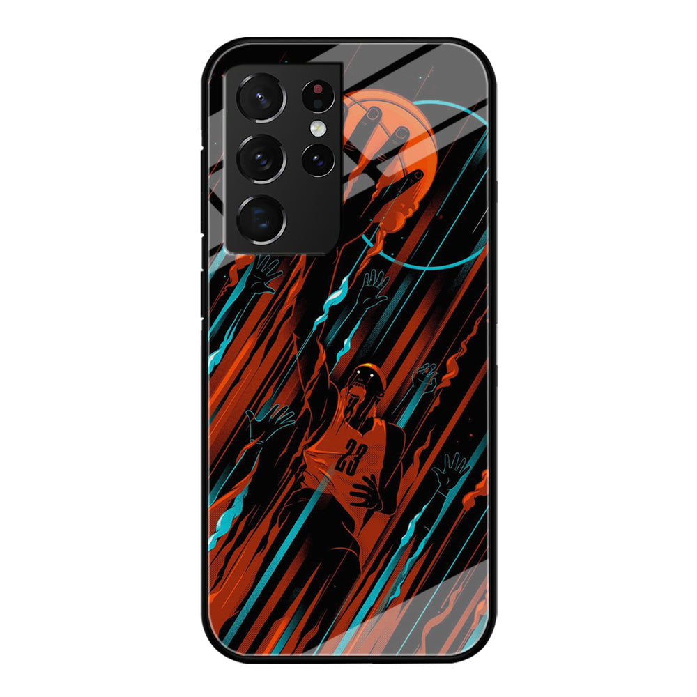 Basketball Art 003 Samsung Galaxy S23 Ultra Case-Phone Case-Tempered Glass Case-Altracase