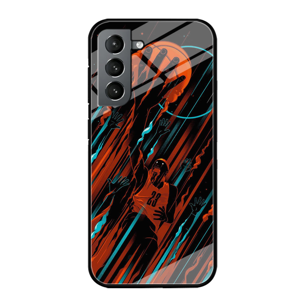 Basketball Art 003 Samsung Galaxy S24 Case-Phone Case-Tempered Glass Case-Altracase