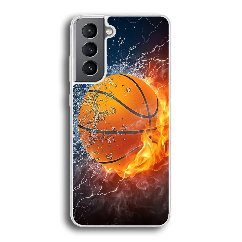 Basketball Ball Cool Art Samsung Galaxy S22 Plus Case-Phone Case-Clear Soft Case-Altracase