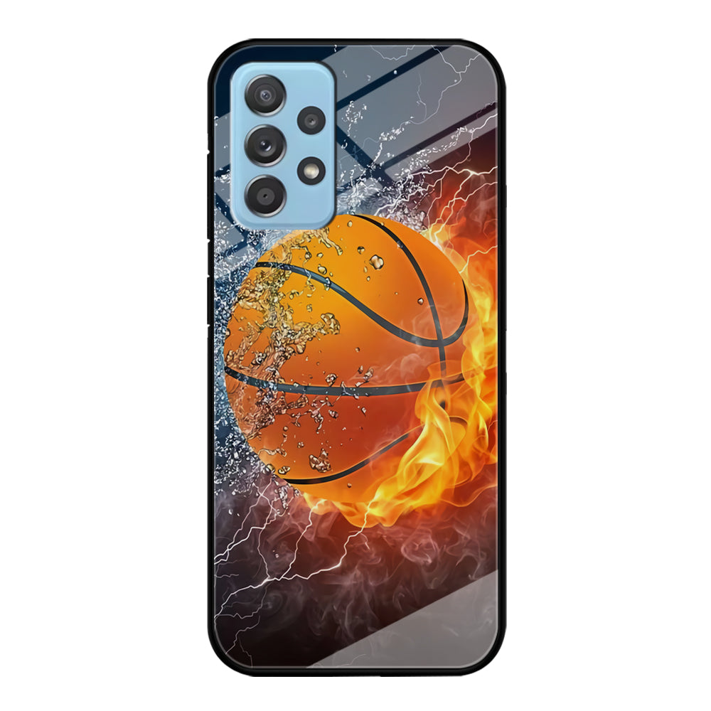 Basketball Ball Cool Art Samsung Galaxy A52 Case-Phone Case-Tempered Glass Case-Altracase