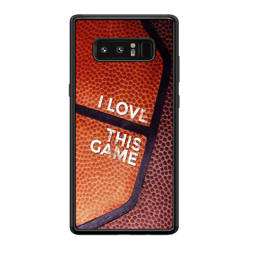 Basketball I Love This Game Samsung Galaxy Note 8 Case-Phone Case-Tempered Glass Case-Altracase