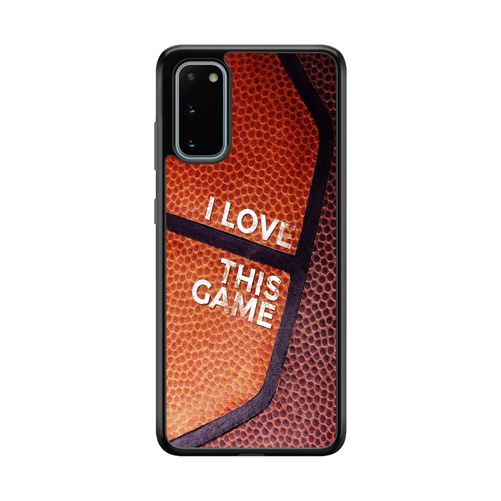 Basketball I Love This Game Samsung Galaxy S20 Case-Phone Case-Rubber Black (2D Case)-Altracase