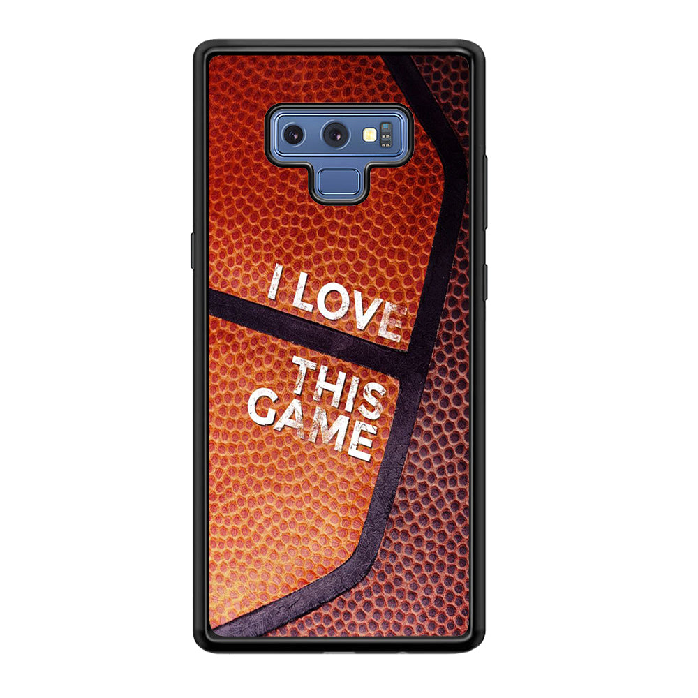 Basketball I Love This Game Samsung Galaxy Note 9 Case-Phone Case-Tempered Glass Case-Altracase