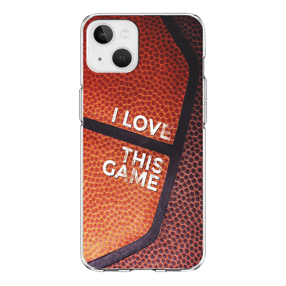 Basketball I Love This Game iPhone 14 Case-Phone Case-Clear Soft Case-Altracase