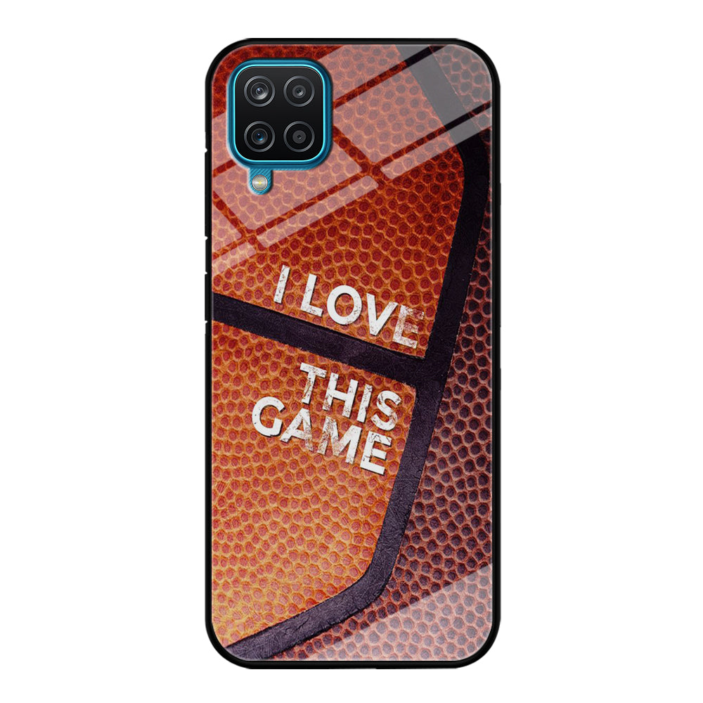 Basketball I Love This Game Samsung Galaxy A12 Case-Phone Case-Tempered Glass Case-Altracase
