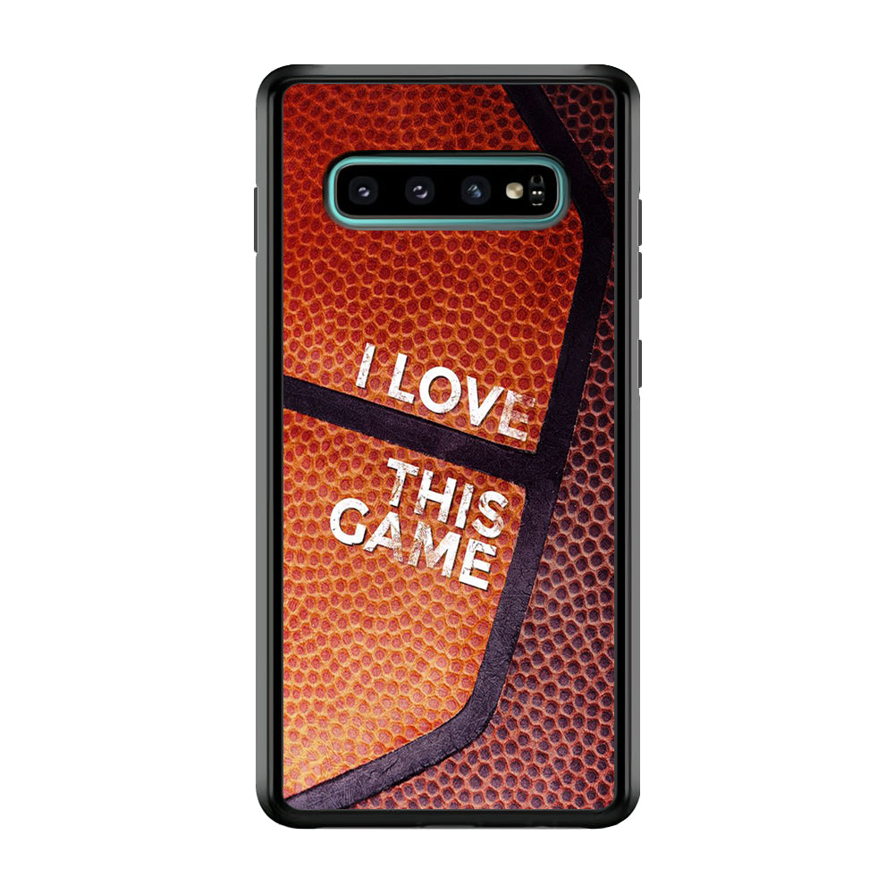 Basketball I Love This Game Samsung Galaxy S10 Plus Case-Phone Case-Rubber Black (2D Case)-Altracase
