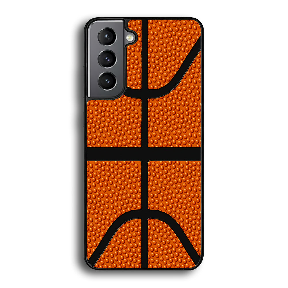Basketball Pattern Samsung Galaxy S23 Plus Case-Phone Case-Rubber Black (2D Case)-Altracase