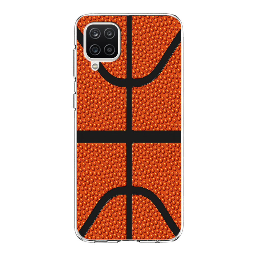 Basketball Pattern Samsung Galaxy A12 Case-Phone Case-Clear Soft Case-Altracase