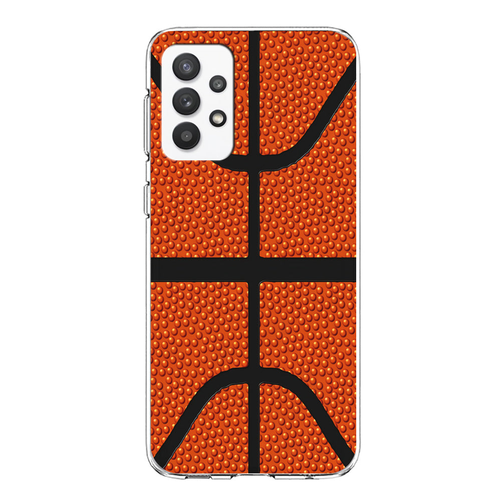 Basketball Pattern Samsung Galaxy A32 Case-Phone Case-Clear Soft Case-Altracase