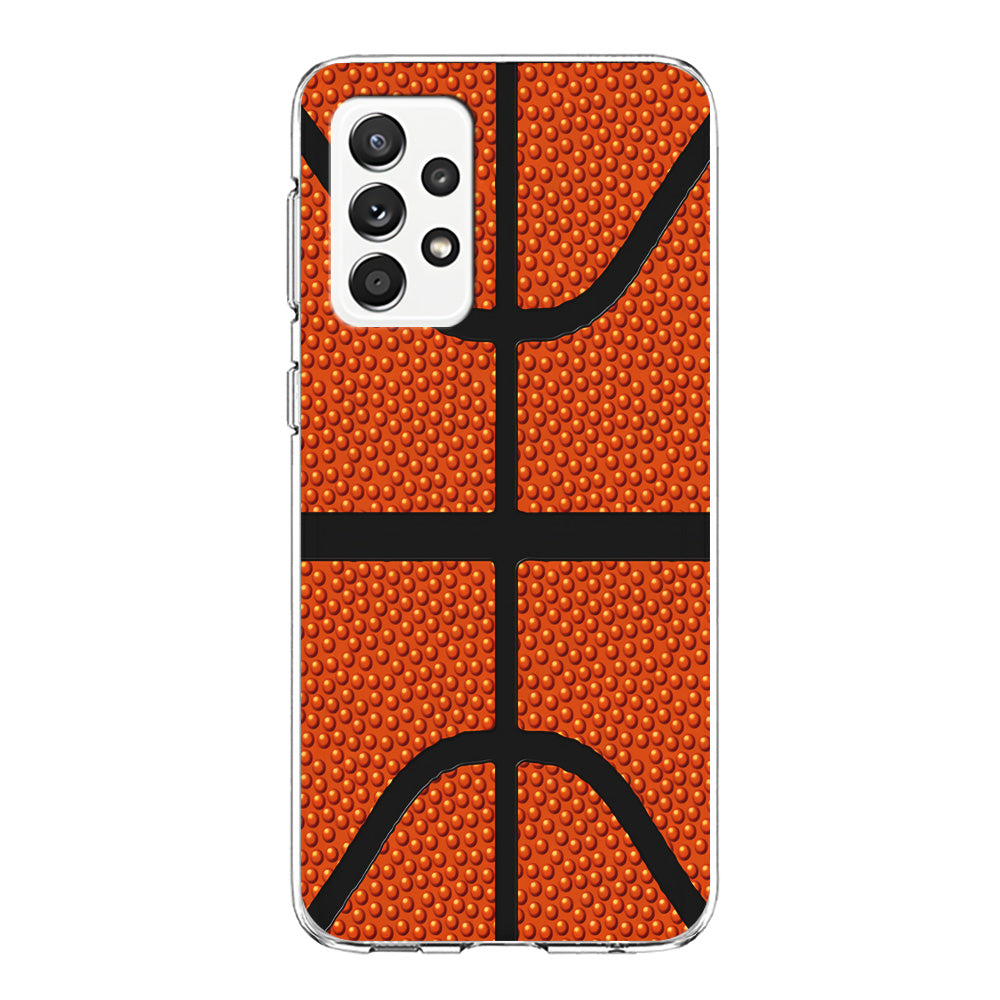 Basketball Pattern Samsung Galaxy A72 Case-Phone Case-Clear Soft Case-Altracase