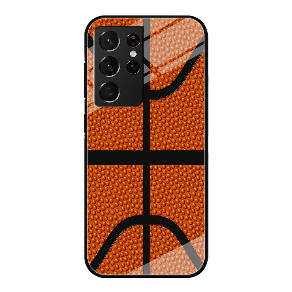 Basketball Pattern Samsung Galaxy S21 Ultra Case-Phone Case-Tempered Glass Case-Altracase