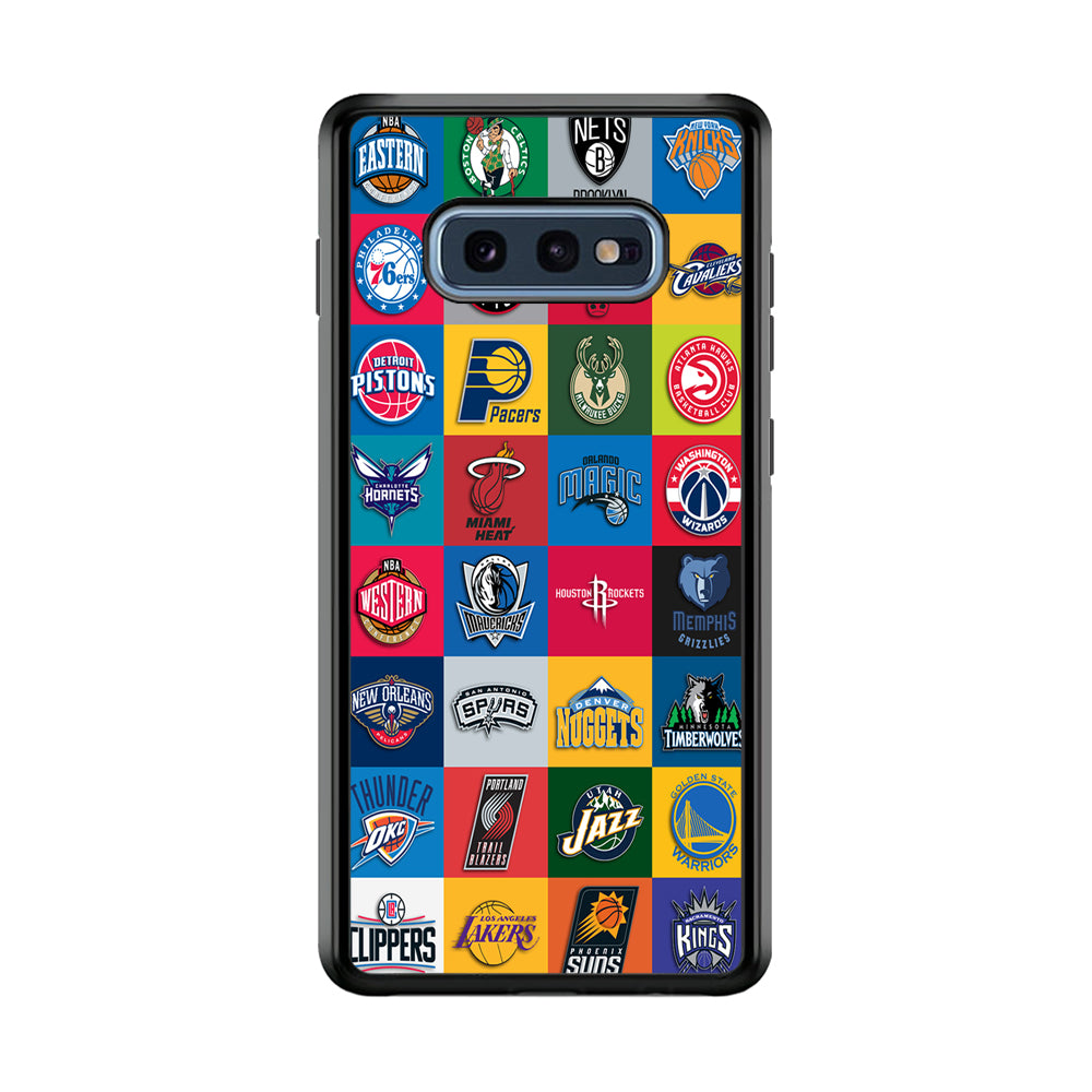 Basketball Teams NBA Samsung Galaxy S10E Case-Phone Case-Rubber Black (2D Case)-Altracase