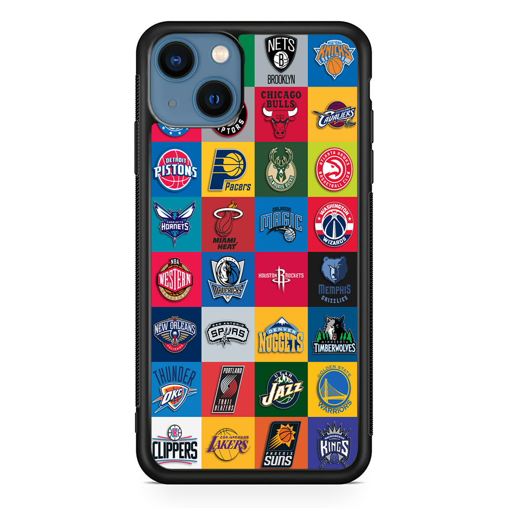 Basketball Teams NBA iPhone 15 Plus Case-Phone Case-Rubber Black (2D Case)-Altracase