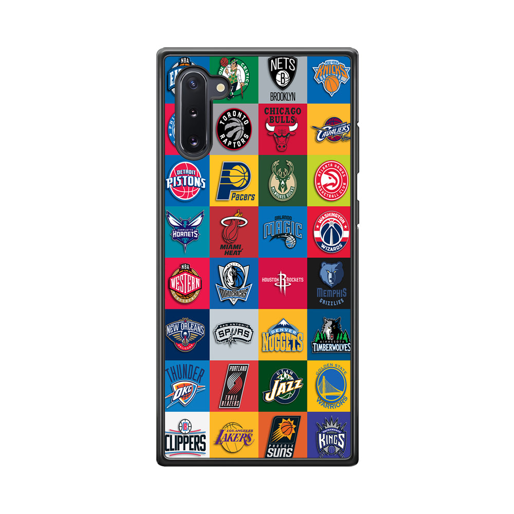 Basketball Teams NBA Samsung Galaxy Note 10 Case-Phone Case-Rubber Black (2D Case)-Altracase