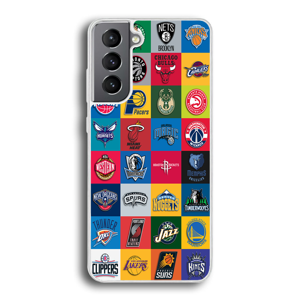 Basketball Teams NBA Samsung Galaxy S23 Plus Case-Phone Case-Rubber White (2D Case)-Altracase