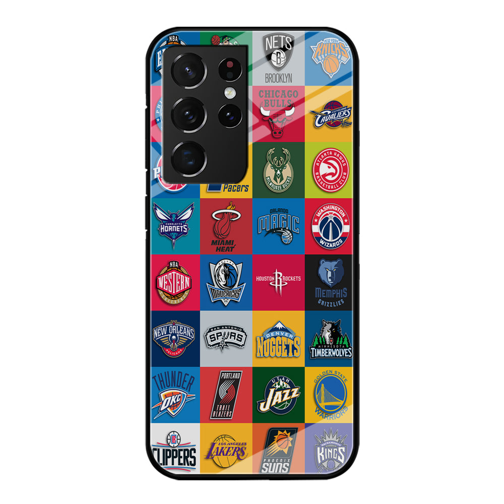 Basketball Teams NBA Samsung Galaxy S21 Ultra Case-Phone Case-Tempered Glass Case-Altracase