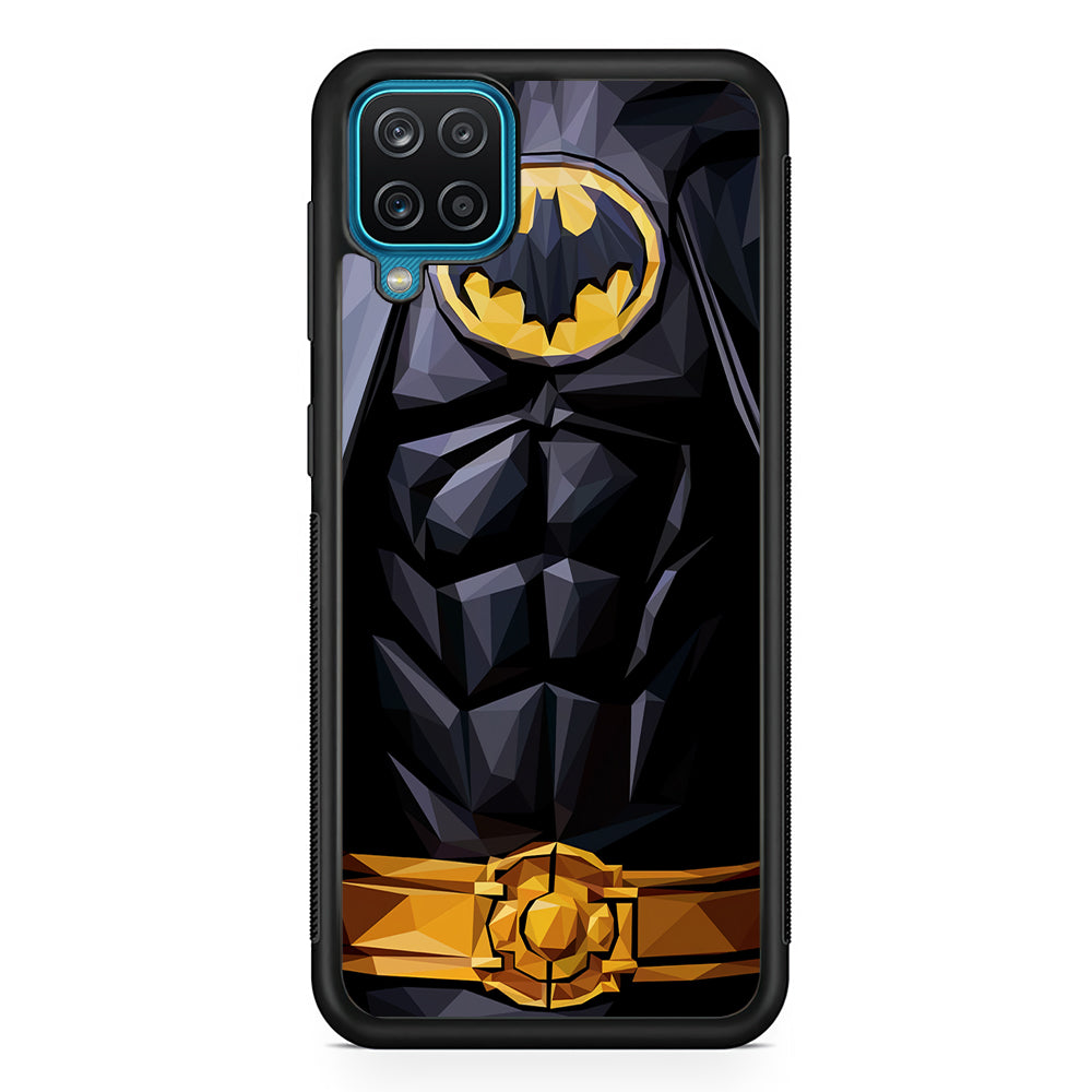 Batman Suit Armor Samsung Galaxy A12 Case-Phone Case-Rubber Black (2D Case)-Altracase