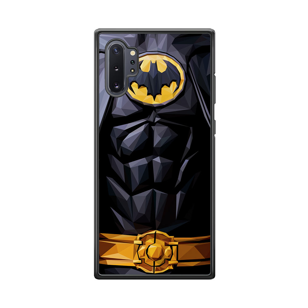 Batman Suit Armor Samsung Galaxy Note 10 Plus Case-Phone Case-Rubber Black (2D Case)-Altracase