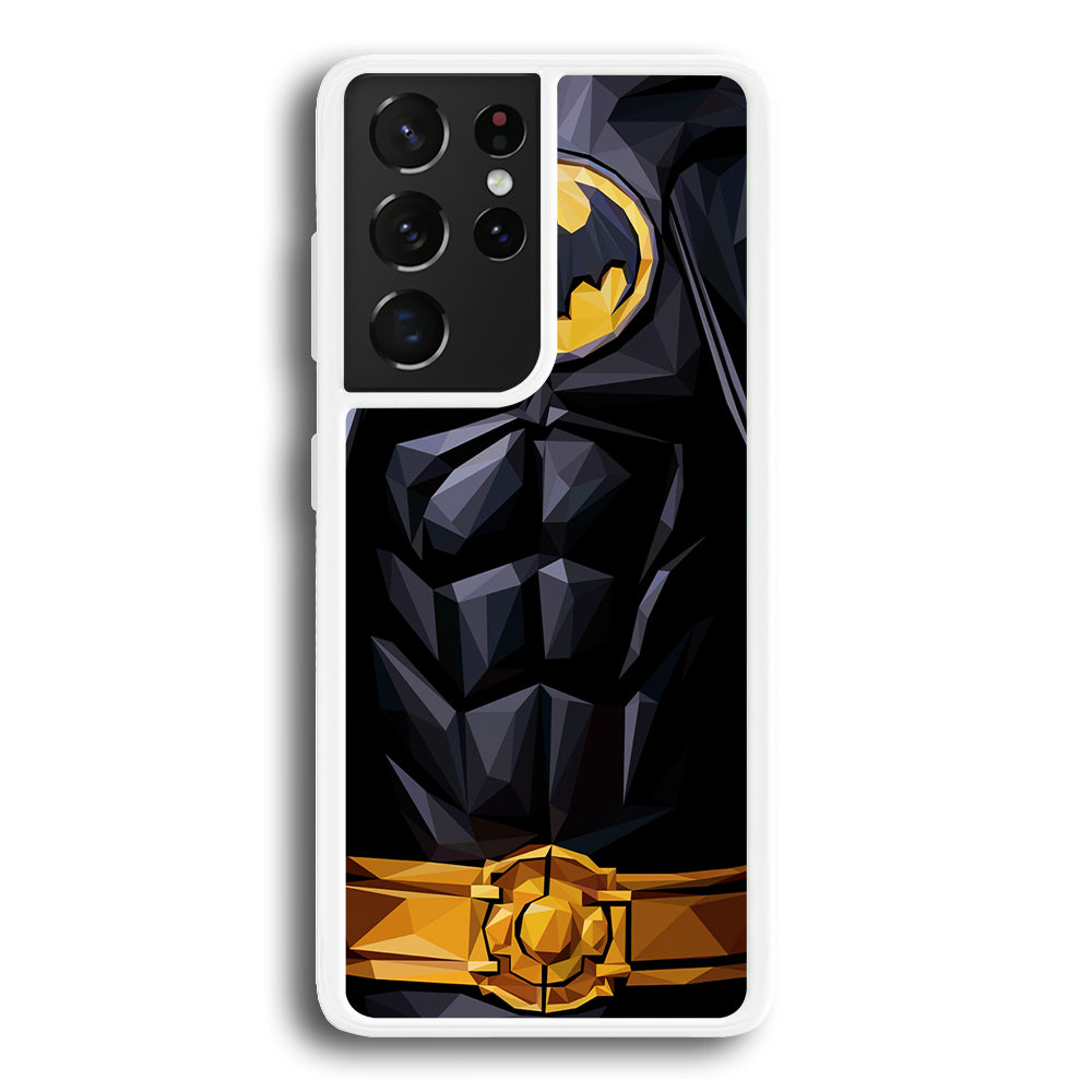 Batman Suit Armor Samsung Galaxy S23 Ultra Case-Phone Case-Rubber White (2D Case)-Altracase