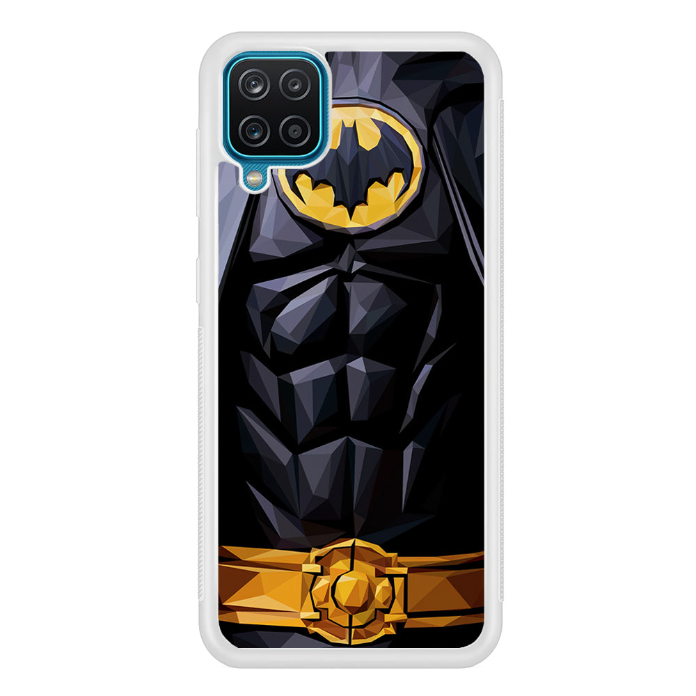 Batman Suit Armor Samsung Galaxy A12 Case-Phone Case-Rubber White (2D Case)-Altracase
