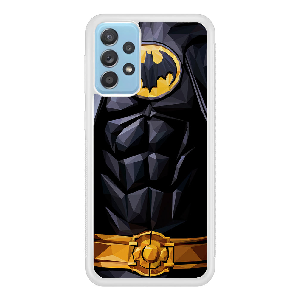 Batman Suit Armor Samsung Galaxy A52 Case-Phone Case-Rubber White (2D Case)-Altracase