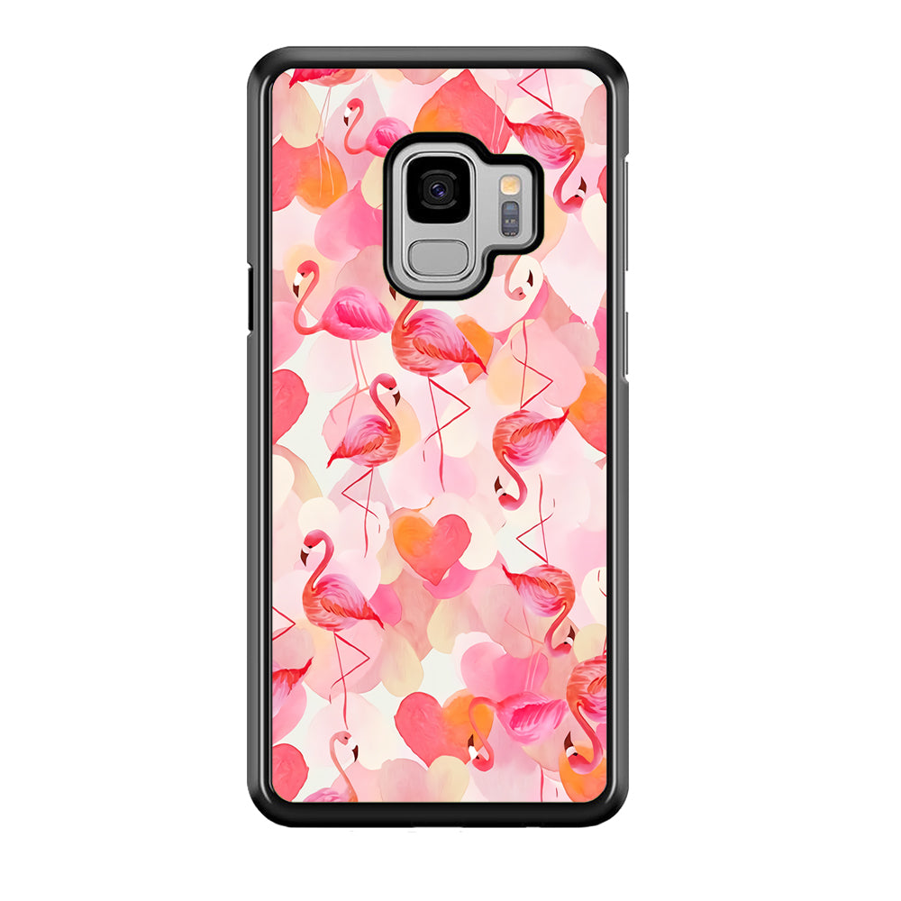 Beautiful Flamingo Art Samsung Galaxy S9 Case-Phone Case-Tempered Glass Case-Altracase