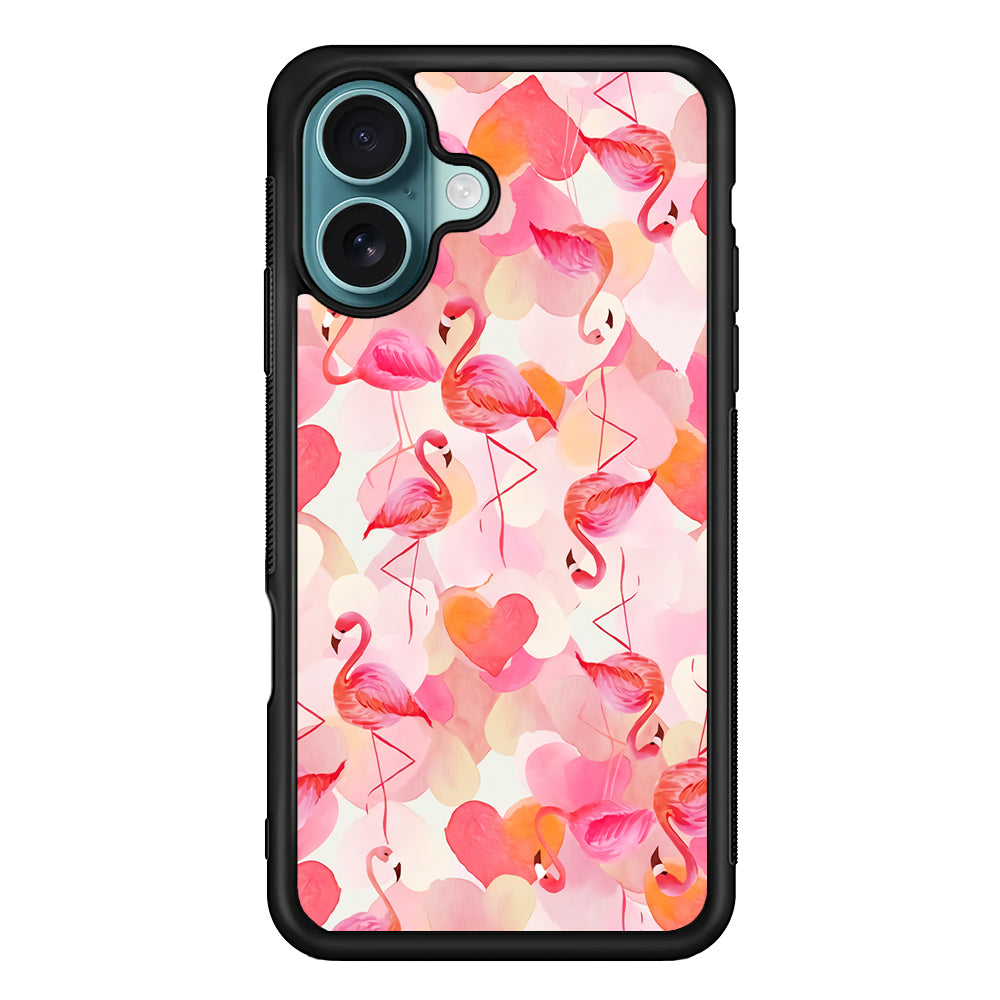 Beautiful Flamingo Art iPhone 16 Case - Altracase