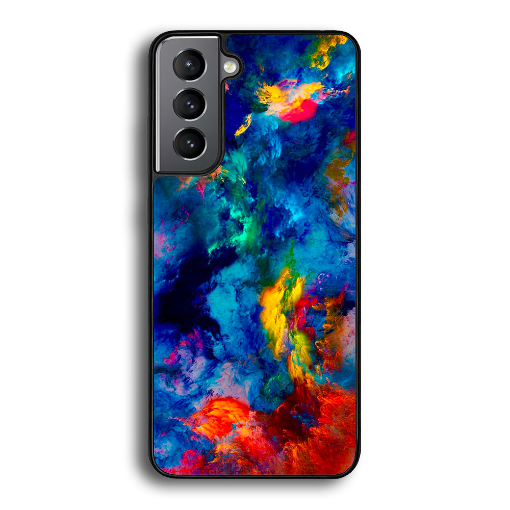 Beautiful Marble Colorful 001 Samsung Galaxy S21 Plus Case-Phone Case-Rubber Black (2D Case)-Altracase