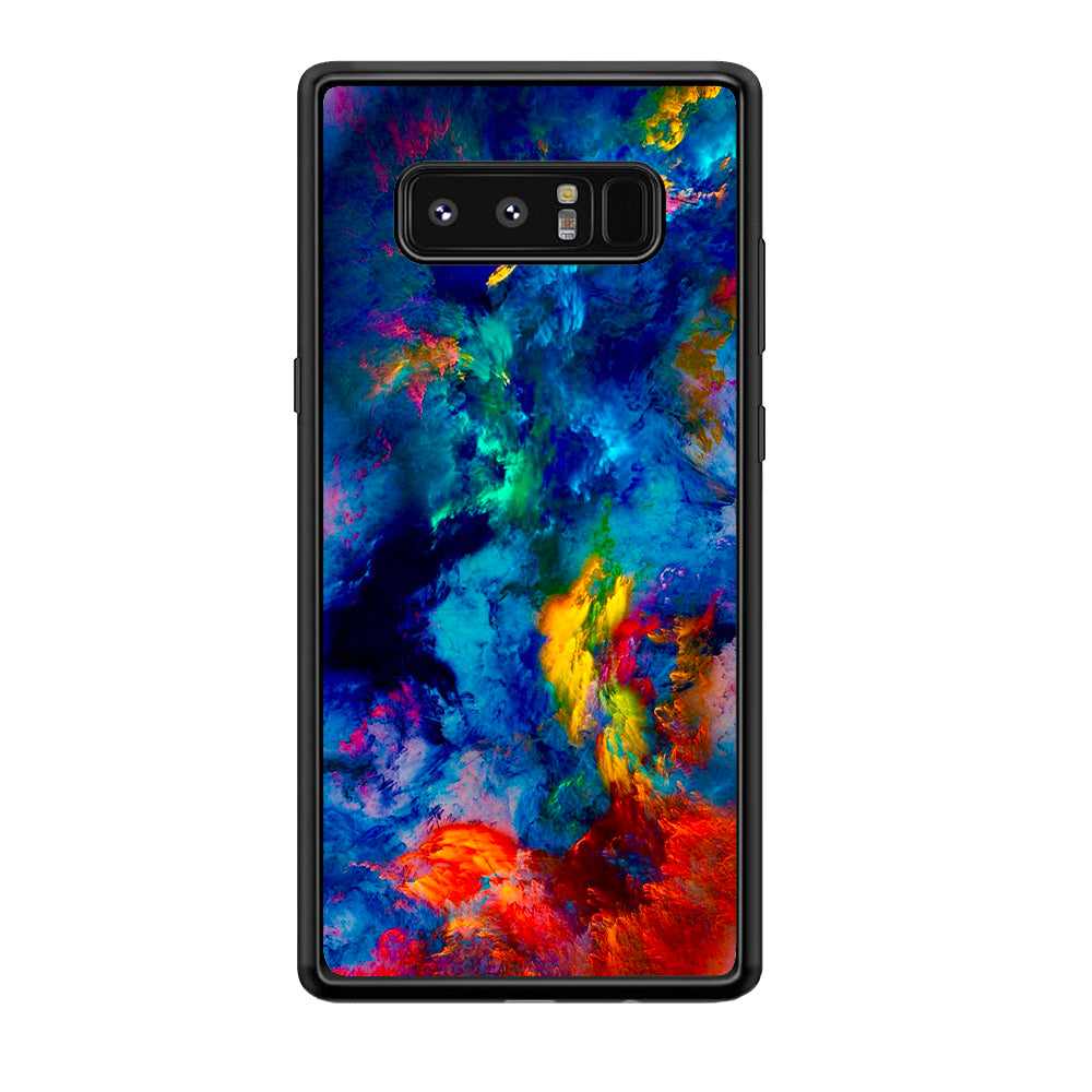 Beautiful Marble Colorful 001 Samsung Galaxy Note 8 Case-Phone Case-Rubber Black (2D Case)-Altracase