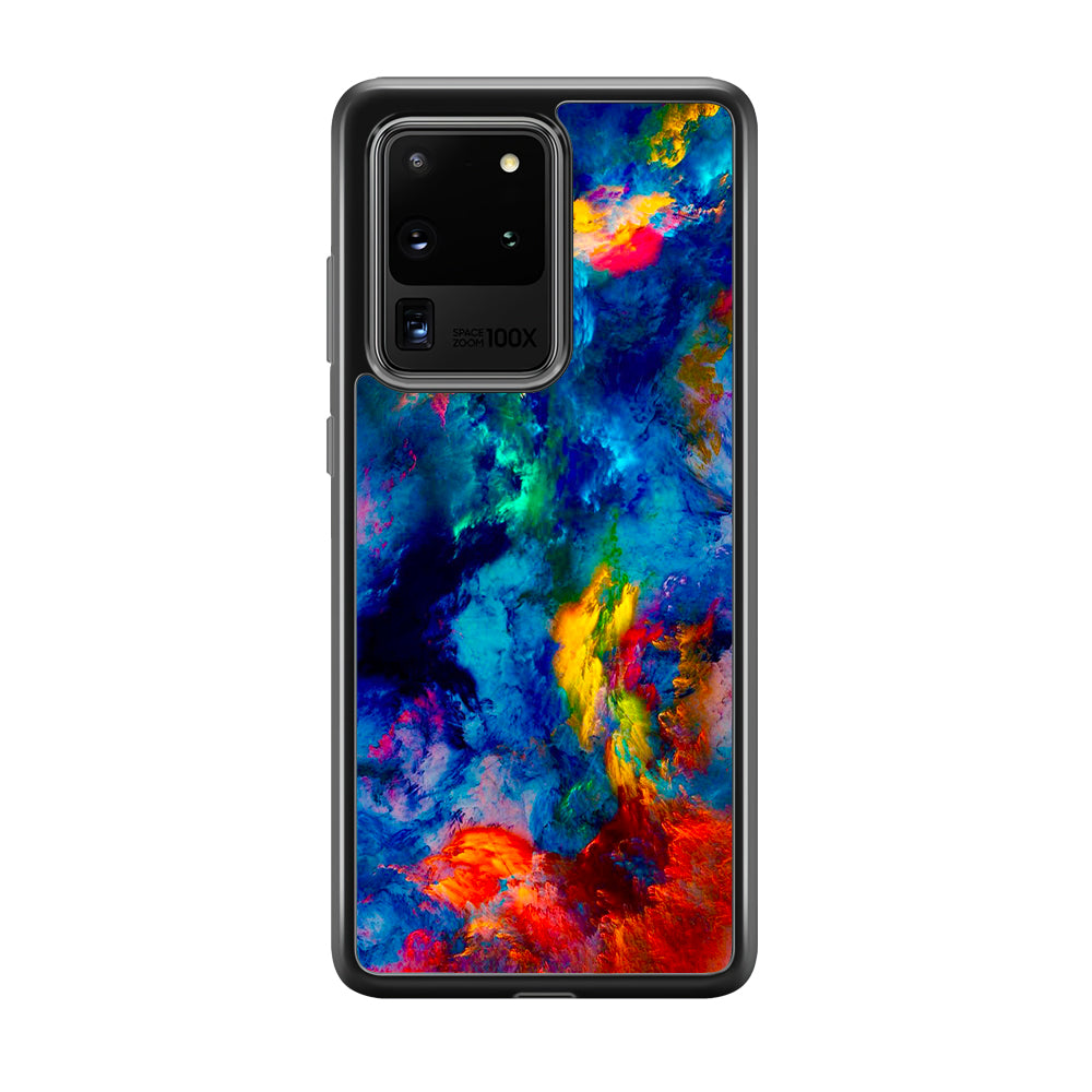 Beautiful Marble Colorful 001 Samsung Galaxy S20 Ultra Case-Phone Case-Rubber Black (2D Case)-Altracase