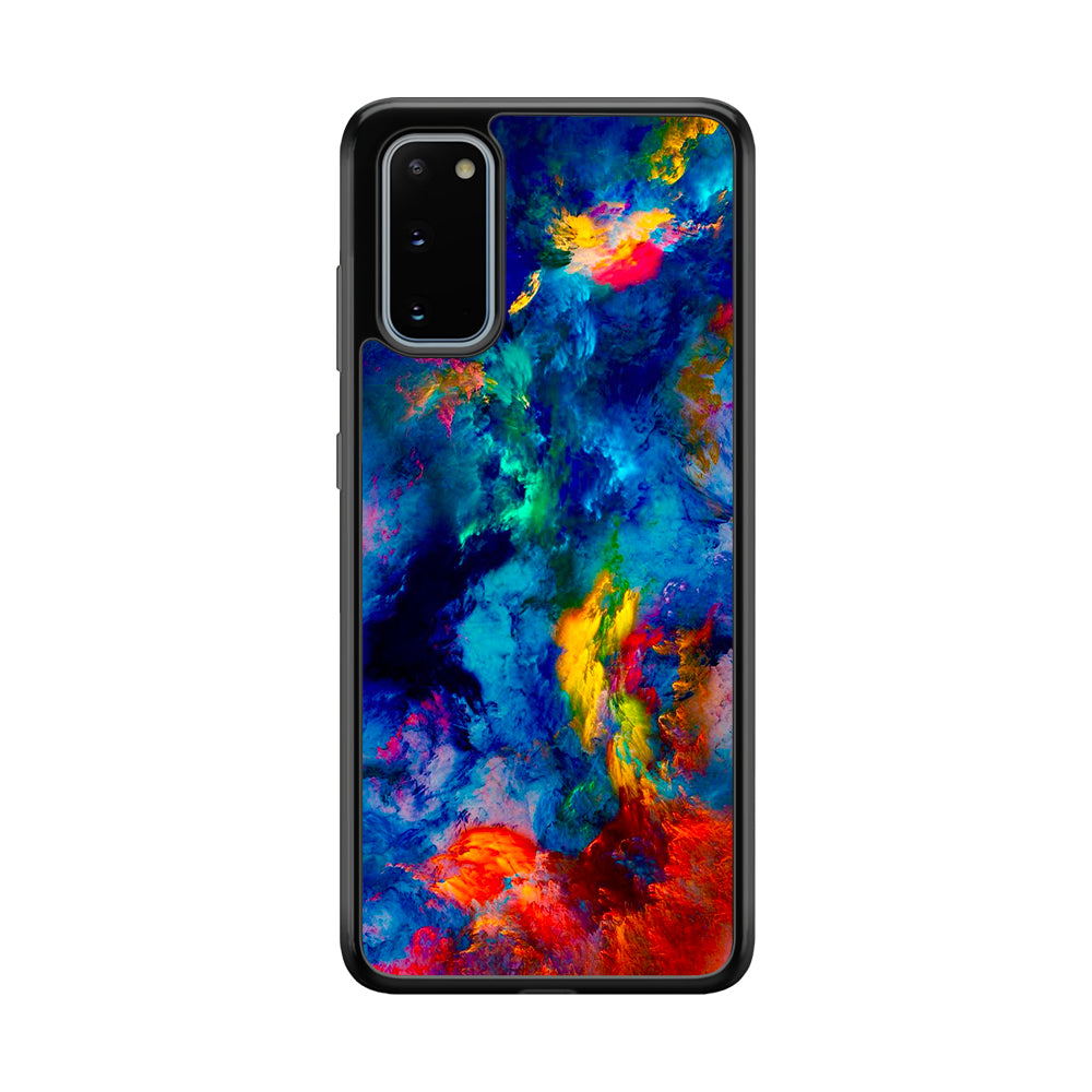 Beautiful Marble Colorful 001 Samsung Galaxy S20 Case-Phone Case-Rubber Black (2D Case)-Altracase