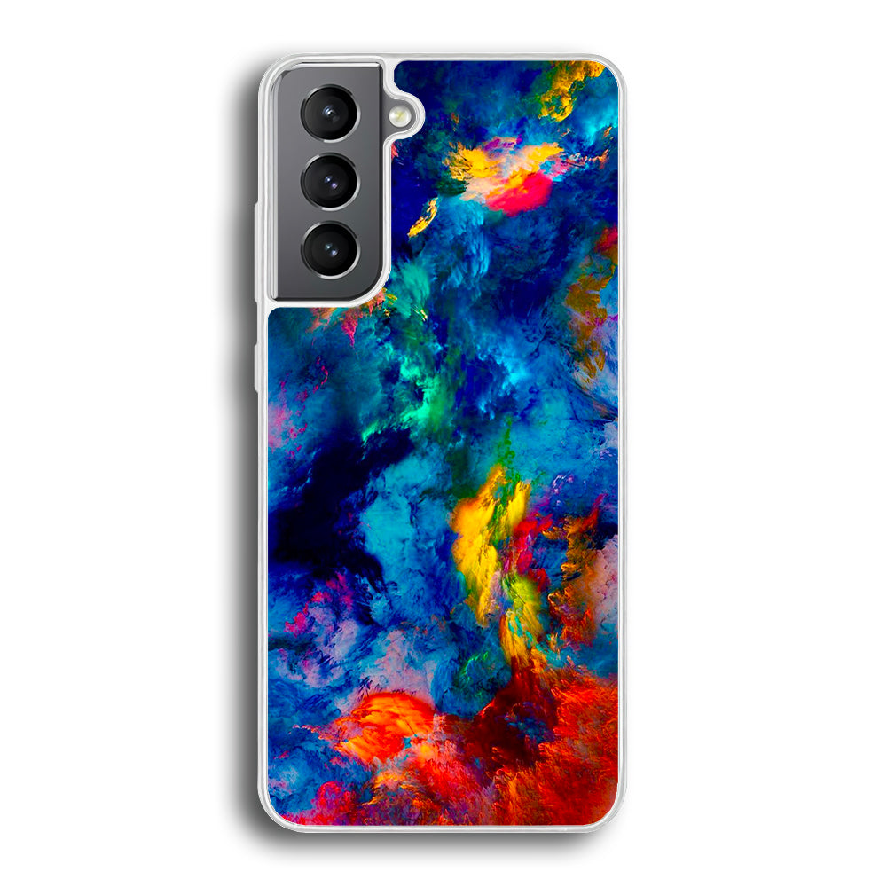 Beautiful Marble Colorful 001 Samsung Galaxy S21 Plus Case-Phone Case-Rubber White (2D Case)-Altracase