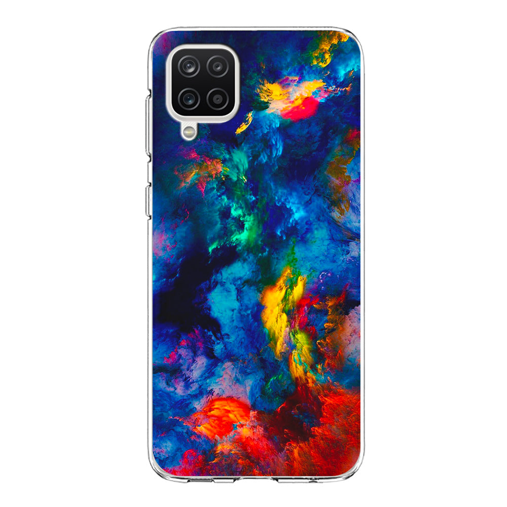 Beautiful Marble Colorful 001 Samsung Galaxy A12 Case-Phone Case-Clear Soft Case-Altracase