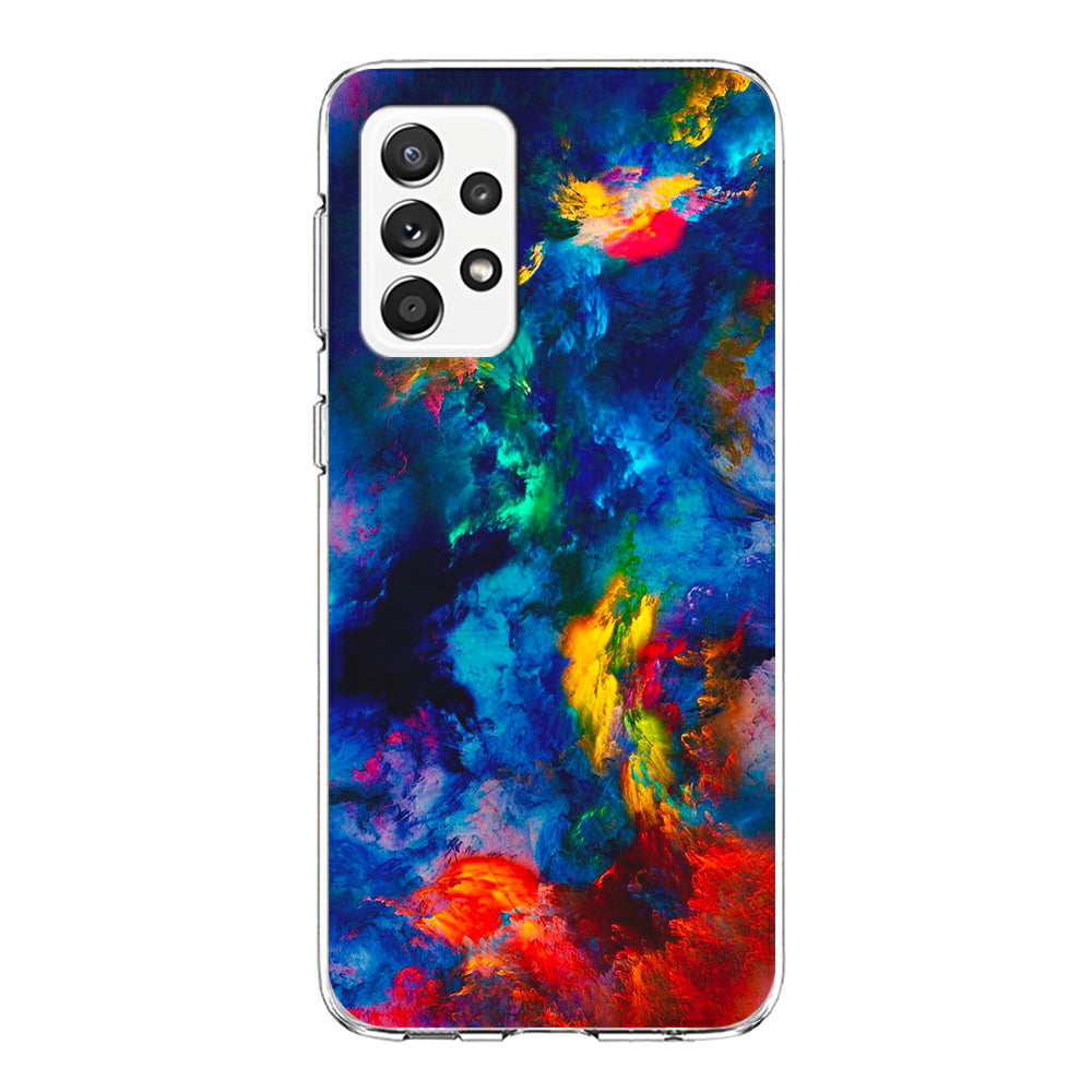 Beautiful Marble Colorful 001 Samsung Galaxy A72 Case-Phone Case-Clear Soft Case-Altracase