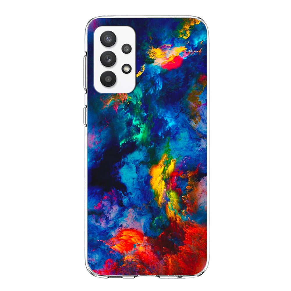 Beautiful Marble Colorful 001 Samsung Galaxy A32 Case-Phone Case-Clear Soft Case-Altracase