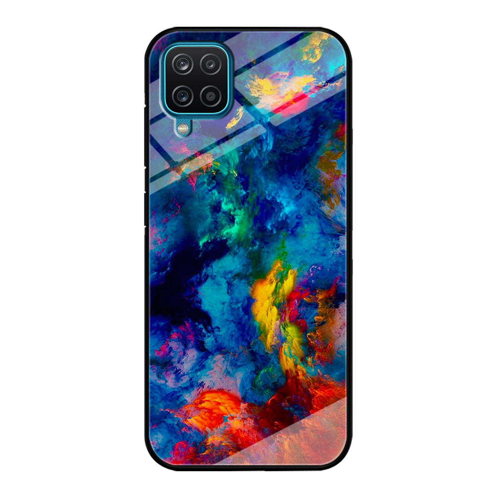 Beautiful Marble Colorful 001 Samsung Galaxy A12 Case-Phone Case-Tempered Glass Case-Altracase