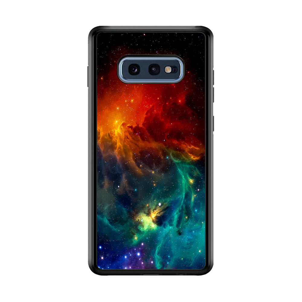 Beautiful Space Colorful 001 Samsung Galaxy S10E Case-Phone Case-Rubber Black (2D Case)-Altracase