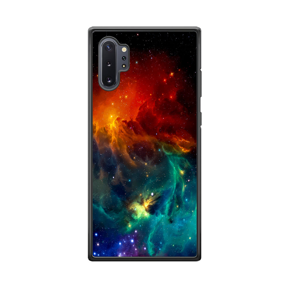 Beautiful Space Colorful 001 Samsung Galaxy Note 10 Plus Case-Phone Case-Rubber Black (2D Case)-Altracase