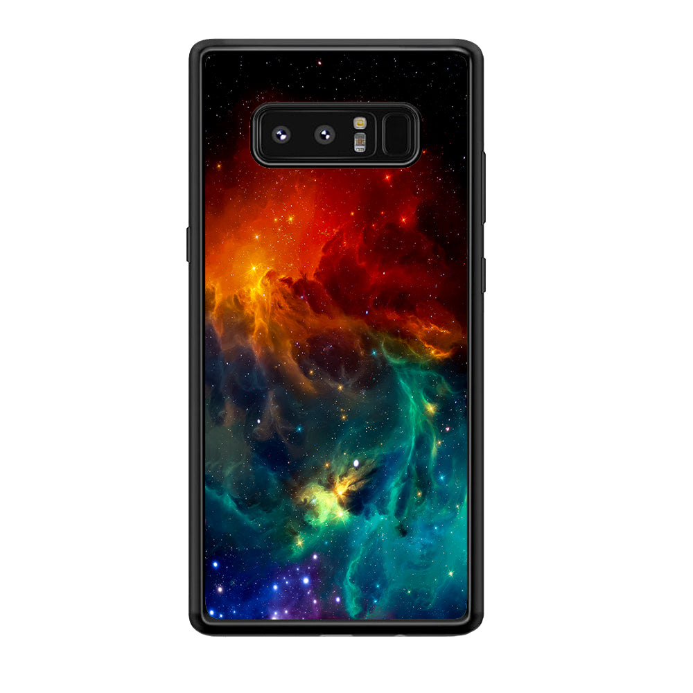Beautiful Space Colorful 001 Samsung Galaxy Note 8 Case-Phone Case-Rubber Black (2D Case)-Altracase