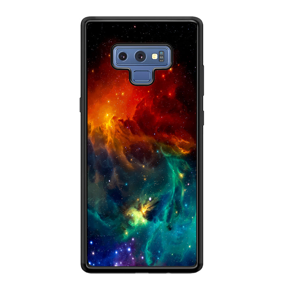 Beautiful Space Colorful 001 Samsung Galaxy Note 9 Case-Phone Case-Rubber Black (2D Case)-Altracase
