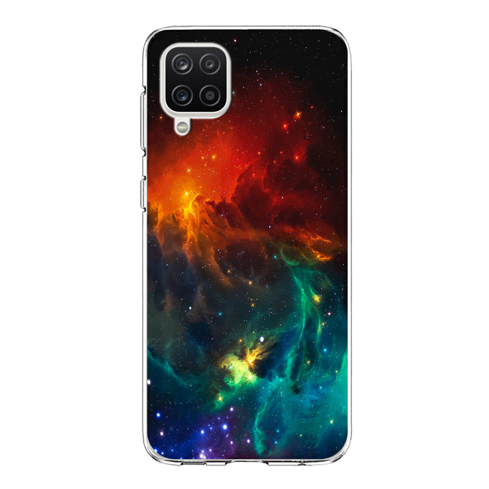 Beautiful Space Colorful 001 Samsung Galaxy A12 Case-Phone Case-Clear Soft Case-Altracase