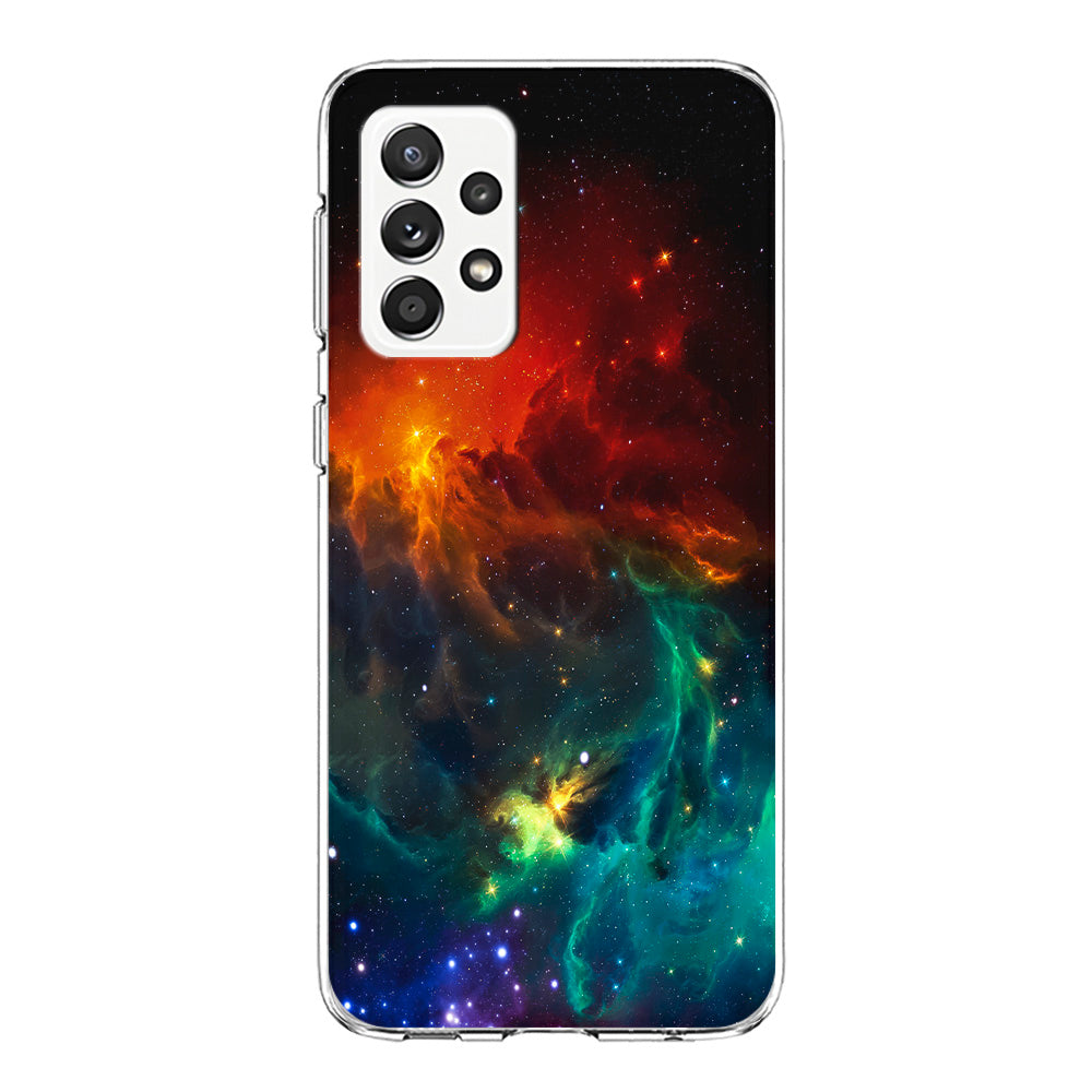 Beautiful Space Colorful 001 Samsung Galaxy A52 Case-Phone Case-Clear Soft Case-Altracase