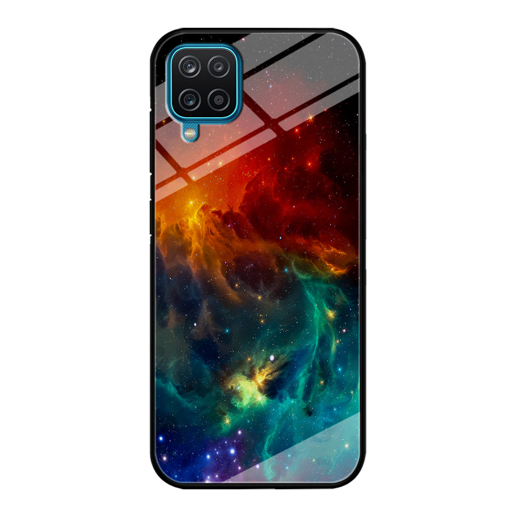 Beautiful Space Colorful 001 Samsung Galaxy A12 Case-Phone Case-Tempered Glass Case-Altracase