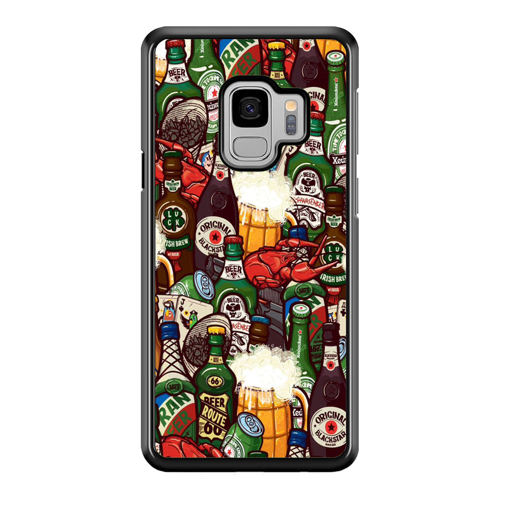 Beer Bottle Art Samsung Galaxy S9 Case-Phone Case-Tempered Glass Case-Altracase