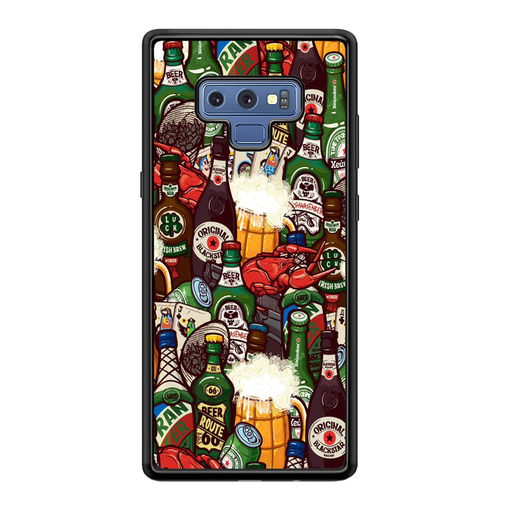 Beer Bottle Art Samsung Galaxy Note 9 Case-Phone Case-Tempered Glass Case-Altracase